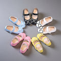 Girls' leather shoes - new spring/autumn  collection: soft-soled crystal princess shoes with bow detail