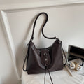 2025 new autumn/winter designer leather belt handbag - large capacity, versatile fashion backpack, shoulder bag, and crossbody bag