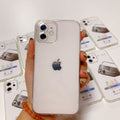 Suitable for apple 15pro straight edge king transparent mobile phone case iphone 13 all-inclusive anti-fall fine hole tpu protective cover xr