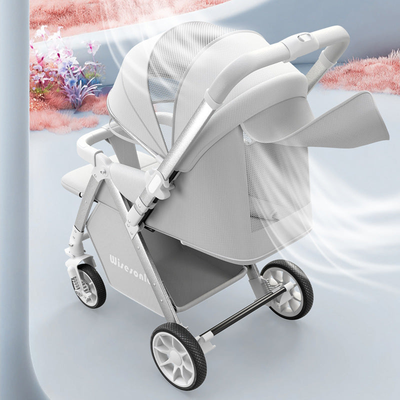 Baby stroller can sit or lie down high view lightweight foldable two-way stroller kids stroller walking baby wholesale