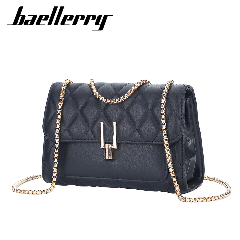 Spot wholesale new women's bag diamond lock small square bag fashion chain niche women's shoulder messenger bag