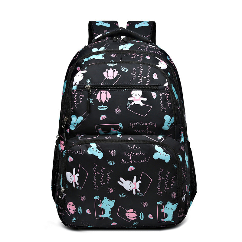 Manufacturer wholesale new schoolbags, primary school girls and children fashion backpacks, lightweight burden reduction spine protection 6-12 years old backpack