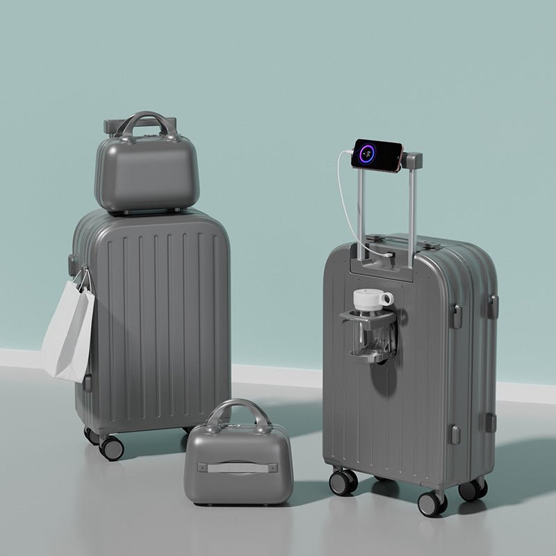 New 26-inch child and mother suitcase, men's and women's universal wheel trolley case, strong and durable password case, 20-inch suitcase