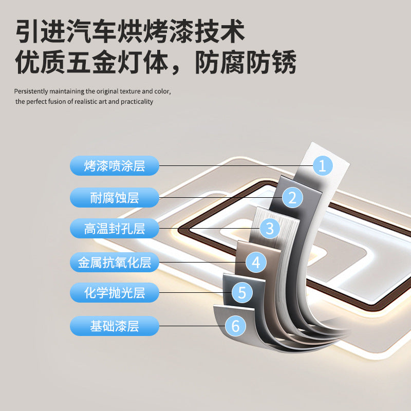 Living room hall main lamp household atmosphere black edge bedroom room high-end ceiling lamp Zhongshan Lighting Factory direct sales