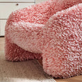 Nordic designer pink petal chair - creative artistic living room flower armchair