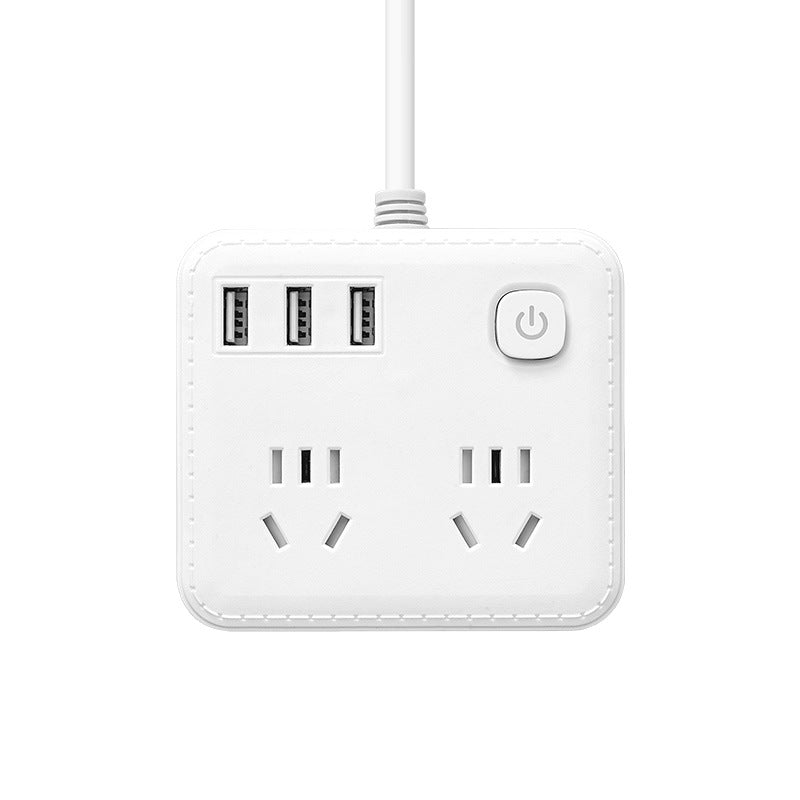 Power strip usb socket board student dormitory for home office plug converter multifunctional multi-hole long cable strip
