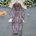 Vacation style printingpatchworkclassy new arrivaldress women's waist slimming look large swing long skirt work clothingelegant skirt