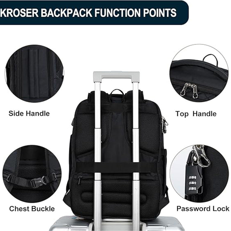 Backpack Large Capacity Student School Bag Business Travel Backpack Luggage Bag Laptop Bag Expandable Bag