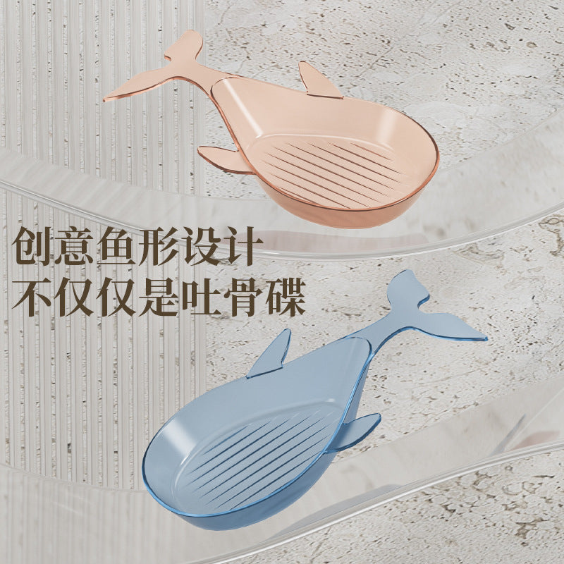 Multifunctional household bone spitting dish, food grade environmental-friendly material, thickened and resistant to falling, dining table fruit plate, flavor dish, bone residue storage