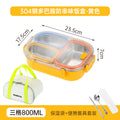 304 stainless steel lunch box - perfect for office workers and students - prevents food odor mixing, microwave-safe, and keeps food warm