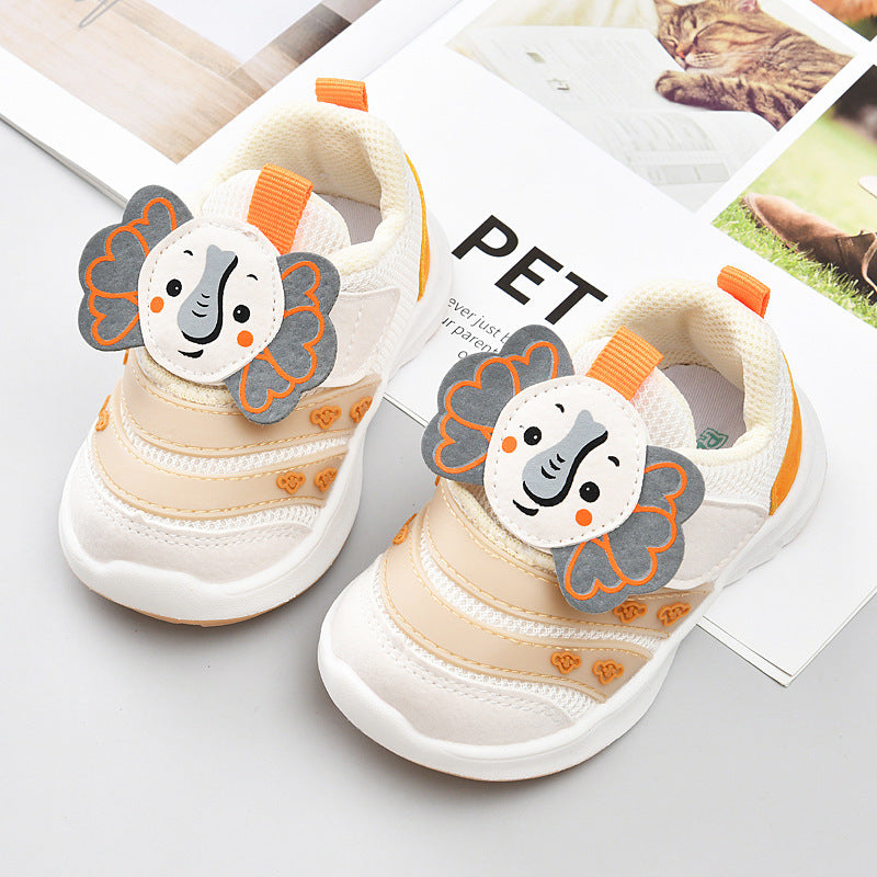 Kids' spring/autumn  collection: girls' breathable soft-soled baby shoes, boys' functional shoes, and first walker shoes