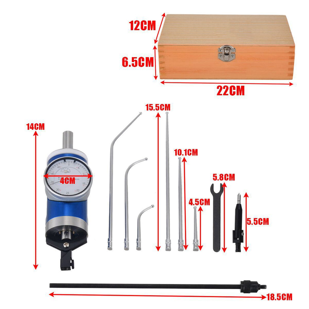 Center search gauge WT 6 drill 0-3MM 0.01MM fixed center lever table, center positioning lever dial table