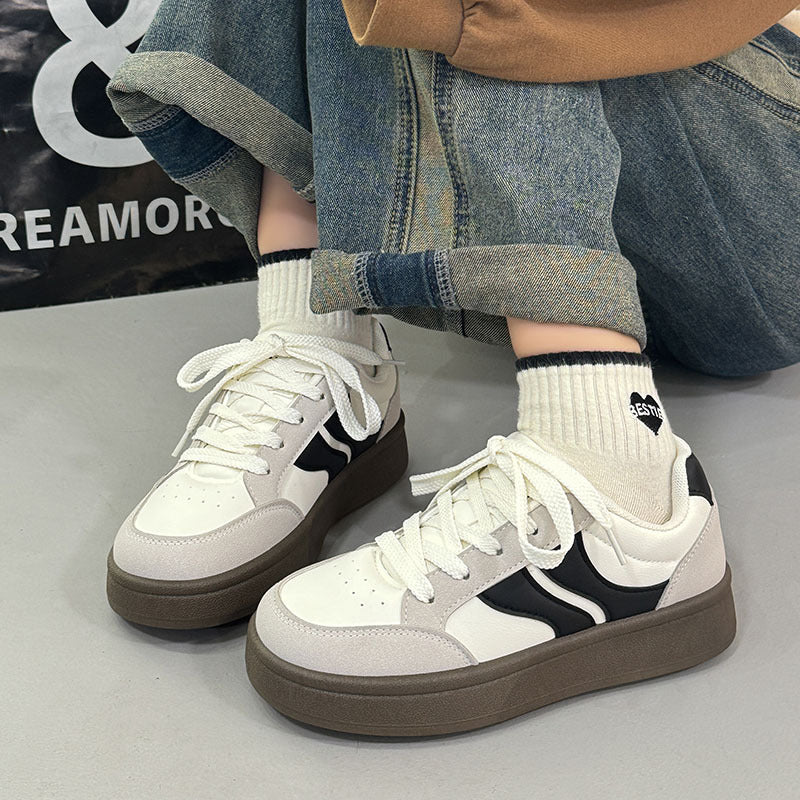 Vintage-inspired, niche white skate shoes with an "instagrammable" aesthetic. new for spring 2026, these versatile white sneakers are the perfect casual footwear