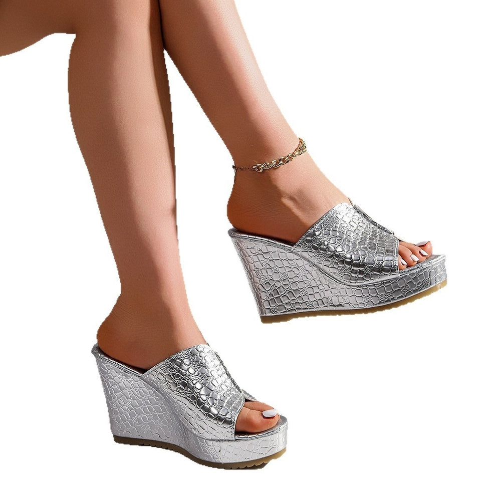 Women's summer fashion wedge heel sandals & slippers - new  styles, versatile platform loafers with open toe