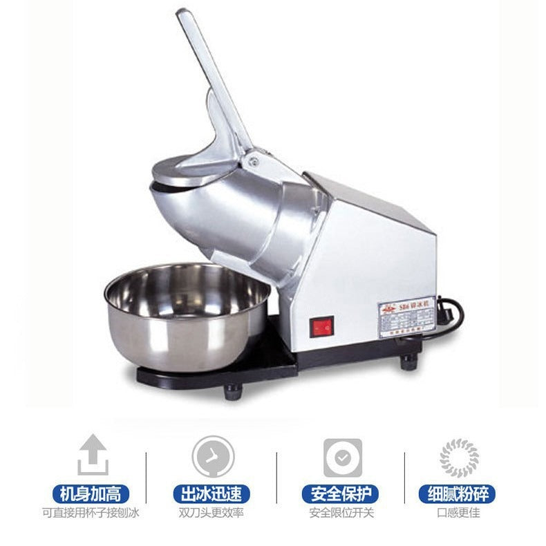 Henglian commercial sb3/6 ice crusher - ice shaver for bars, bubble tea shops, and frozen food processing