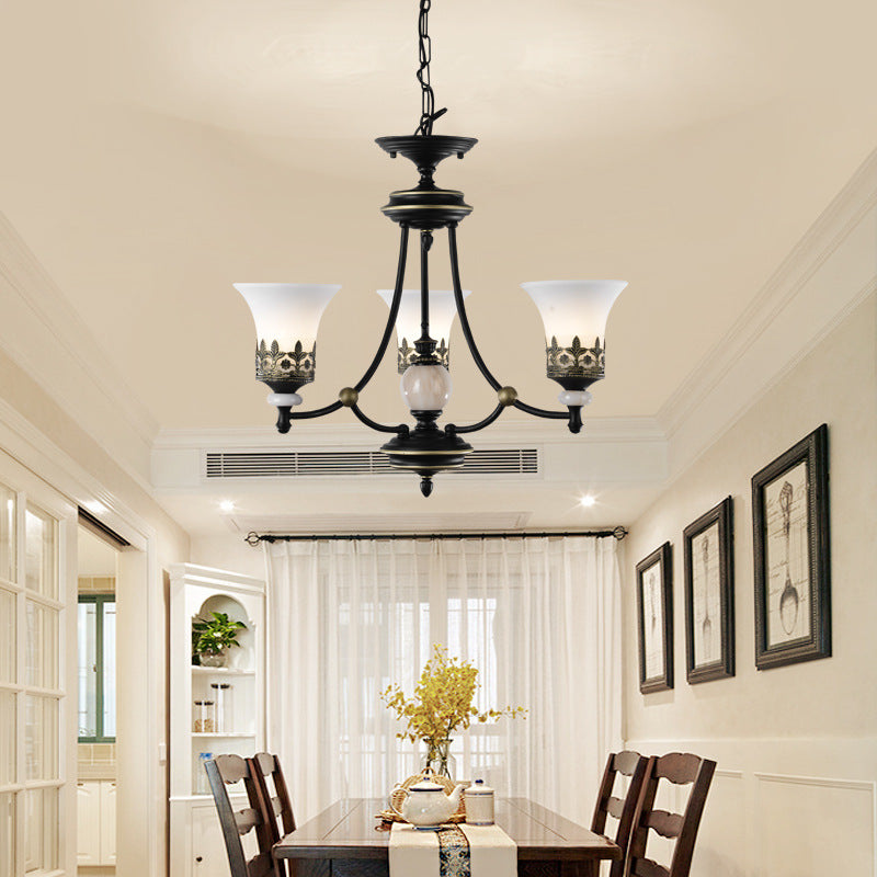 American country lamp, living room lamp, atmospheric bedroom, warm wrought iron lamps, creative retro dining room ceiling art chandelier