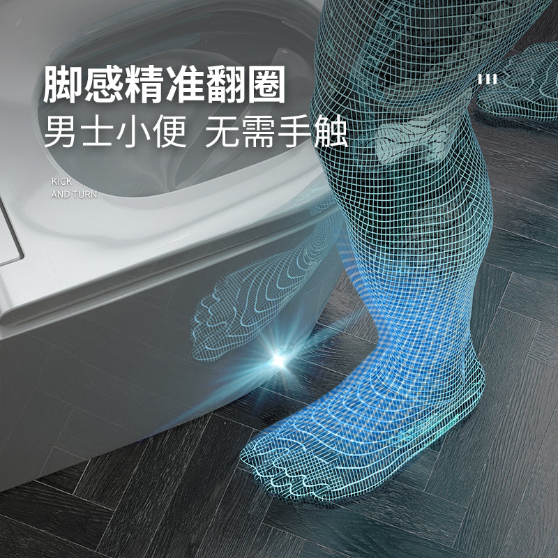Authentic smart toilet seat - fully automatic, voice-activated, integrated dual-water-flow system, suitable for home use, instant heating, large size, no water pressure required