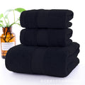 Pure cotton black towel bath towel square towel combination soft water-absorbent thickened hair sticker code amazon hot-selling bath towel