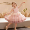 Girls' princess dress -  summer new arrival - super stylish dress for baby girls - children's formal gown - sequined hanfu style - trendy