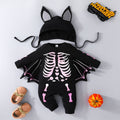 european and american spring/autumn new baby & toddler halloween bat print crew neck long sleeve romper - ready to ship, dropshipping available