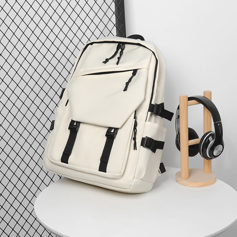 New niche trend backpack men and women with the same backpack junior high school students college students design sense large capacity