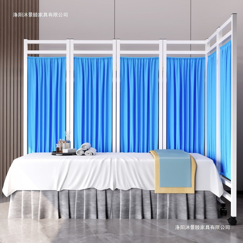 Screen partition hospital medical clinic health room beauty iron fabric push-pull movablefolding wheeled folding screen