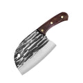 Longquan kitchen knife for home knife kitchen forged cutting dual-purpose round head sharp bone chopping knife commercial fish killing knife stainless steel