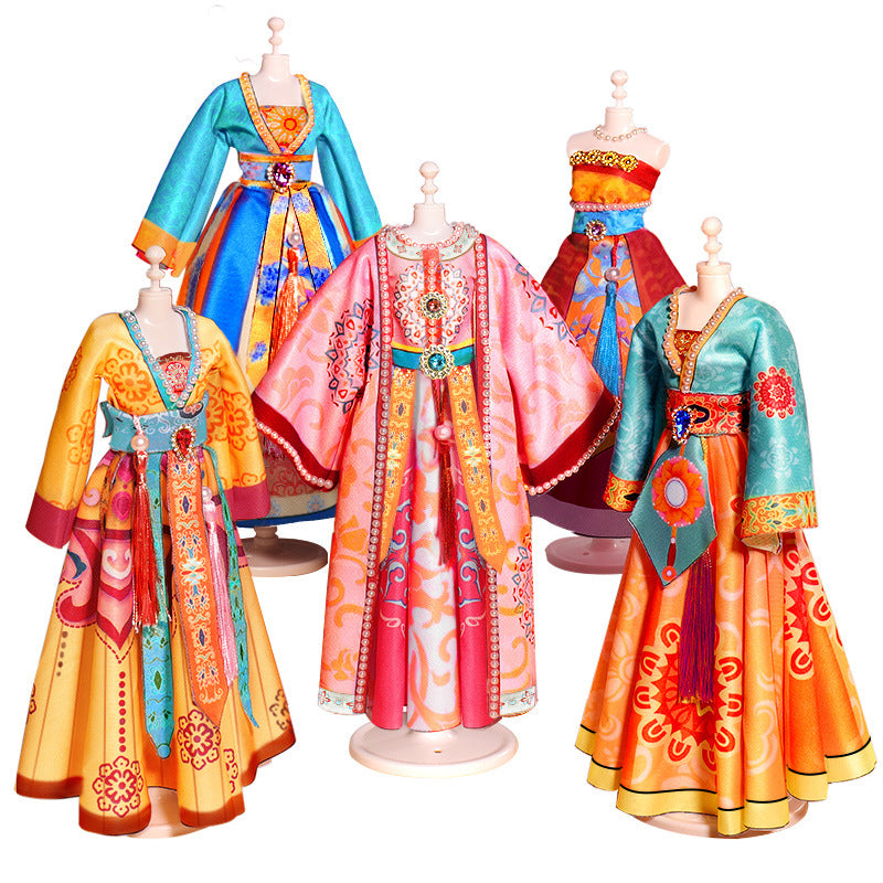 Kids' clothing design: girls' handmade diy pretend play wedding dress, traditional chinese costume, clothing accessories, toys - wholesale & gift options
