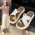 Influencer-approved camellia rhinestone slides - women's summer fashion sandals, perfect for dressing up with skirts, open toe style