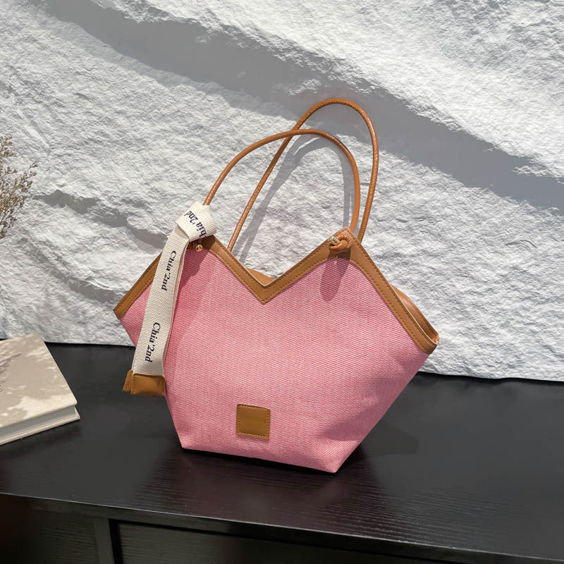 Retro fashion tote bag women's 2025 new commuting large-capacity shoulder bag trendy casual underarm women's bag