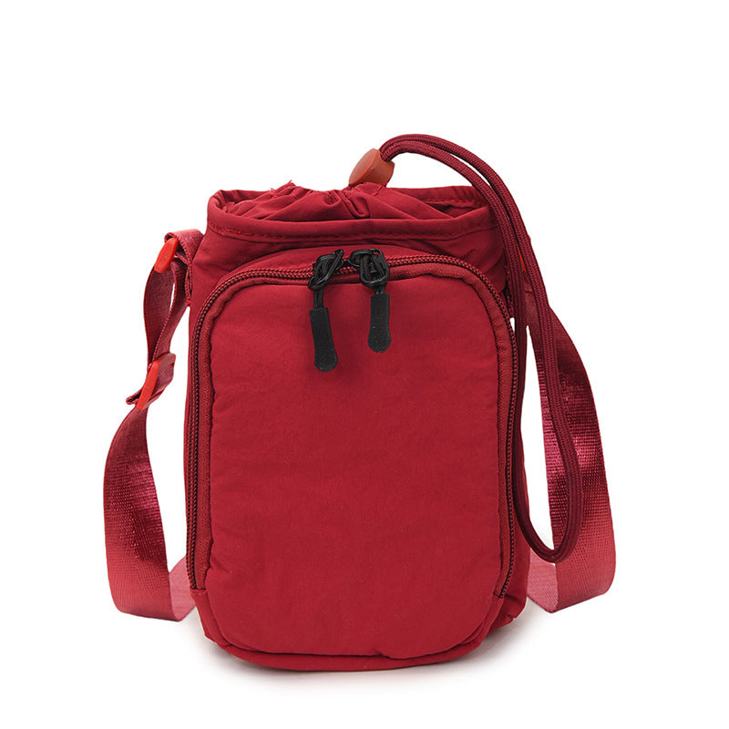 New bag Women's messenger bag 2025 outdoor sports lightweight mobile phone bag Oxford cloth shoulder bag commuter small satchel