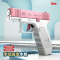 New popular glock electric water gun toy manual burst outdoor water play street stall toy wholesale