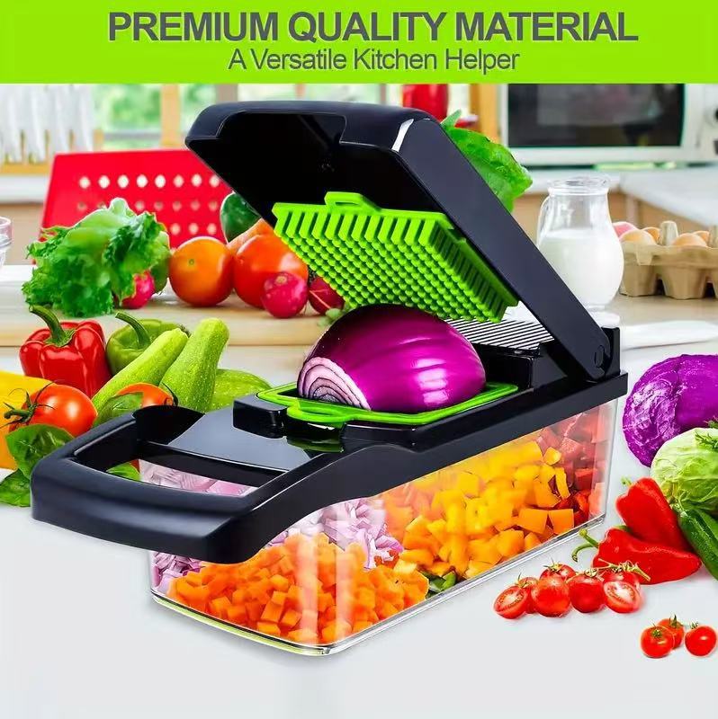 1 set of 16-in-1 multifunctional vegetable and fruit cutter cross-border vegetable cutter handy gadget slicer potato grater kitchen for home