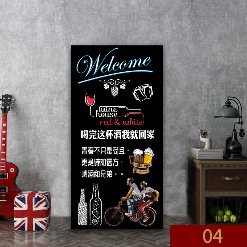 Bar wall decoration painting leisure bar pub box mural industrial style background wall beer KTV hanging painting