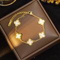 Four-leaf clover bracelet cross-border popular high-end accessible luxury wholesale jewelry niche accessories popular bracelets women's european and american jewelry
