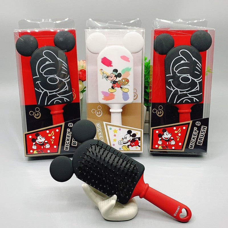 Kids' cartoon air cushion comb - cute bunny design for girls, baby mickey & minnie airbag massage hair brush