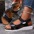 summer new arrival: plus size women's casual comfortable velcro fashion outdoor sandals wholesale