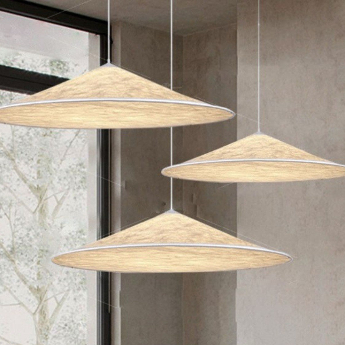 Dupont paper restaurant chandelier Chinese style wabi wind Nordic B & B bar light design art creative lighting hotel