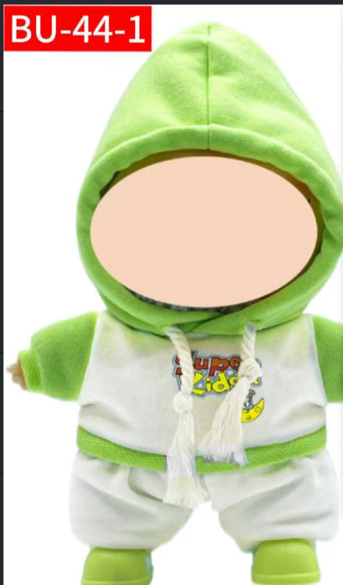 Only clothes best selling labubu baby clothes collection 17cm doll creative outfit suit vinyl doll clothes accessories