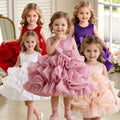 European and american style cross-border girls' dresses - baby girl birthday & first birthday cake dress - beaded tutu princess dress