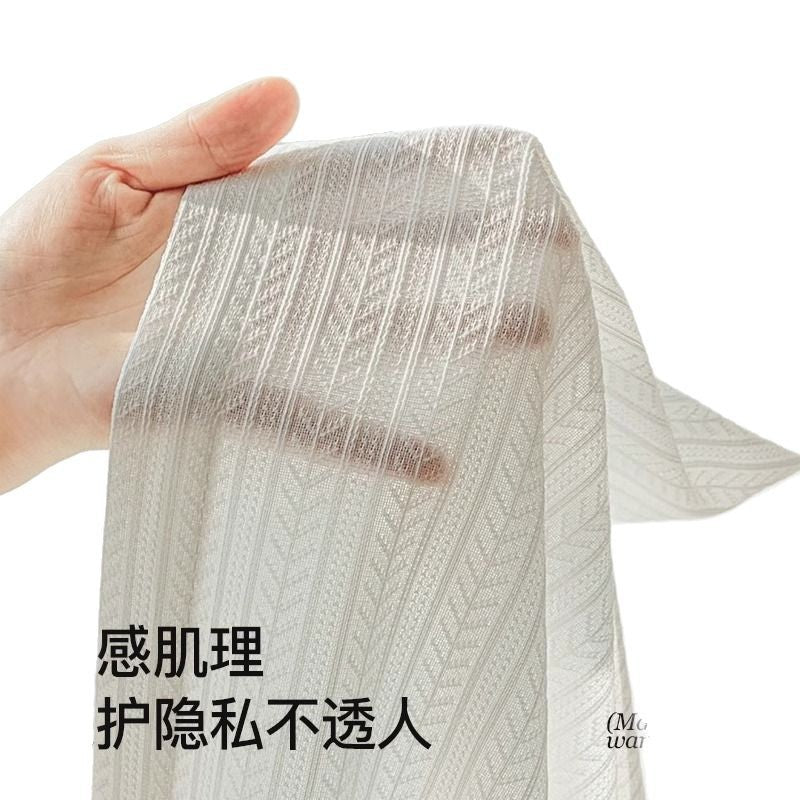 Japanese mirror fishbone gauze curtain, light-proof and opaque window screen, balcony bedroom curtain gauze, shaoxing curtain wholesale