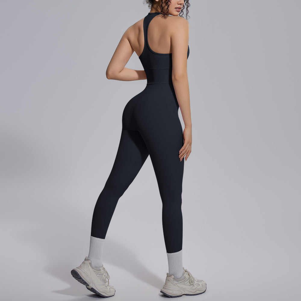 New arrival: solid color reversible jacquard compression yoga set - workout, running, and fitness two-piece outfit