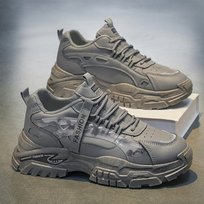 Authentic 2026 spring new arrival: stylish and breathable dad sneakers for students - versatile leather athletic shoes for work and casual wear