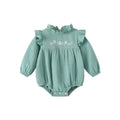 Baby clothes  spring/autumn cotton class a baby romper long sleeve triangle bodysuit korean style newborn outfit