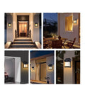 Solar powered sensor light outdoor wall lamp balcony light entryway led ambient courtyard garden waterproof fence wall light