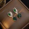 Tz-8098 silver stud earrings