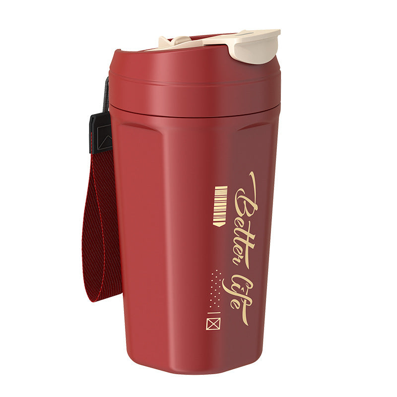 304 stainless steel coffee thermos - stylish design for women, cola & water bottle for men, portable travel mug,  gift idea