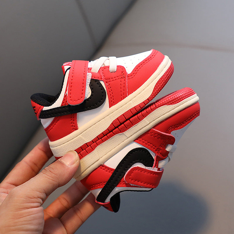 Kids' athletic shoes, trendy skate shoes,  spring/autumn new arrivals, korean style, boys' and girls' baby shoes, single shoes, first walker shoes