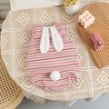Summer baby clothes for girls: stylish striped lightweight tank top romper - super cute newborn bodysuit for outdoor wear