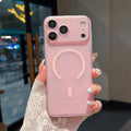 apple 17 pro max precision cut ice mist magnetic phone case, ultra-thin matte iphone 16 protective cover